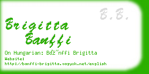 brigitta banffi business card